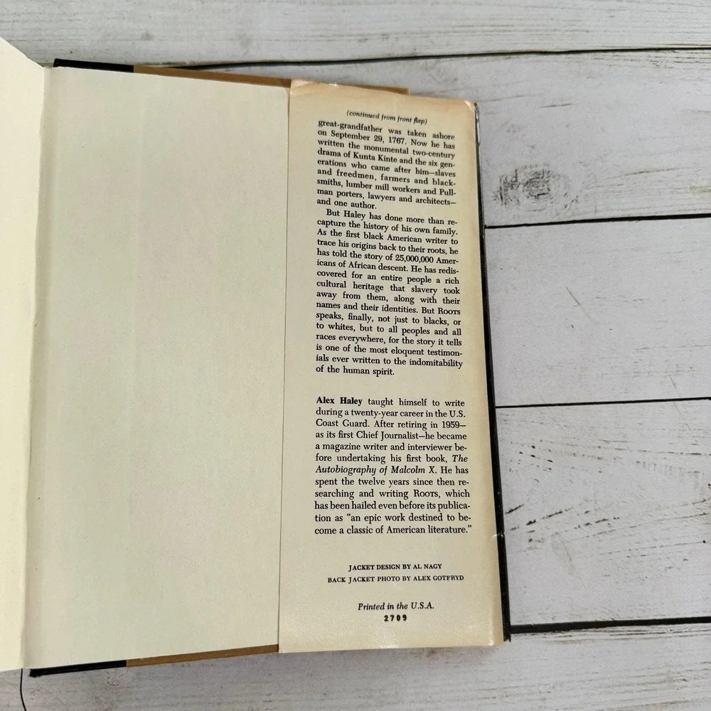 Roots Alex Haley 1976 Book Club Edition Historical Fiction Doubleday